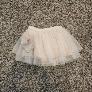 Pink Tulle Mini Skirt